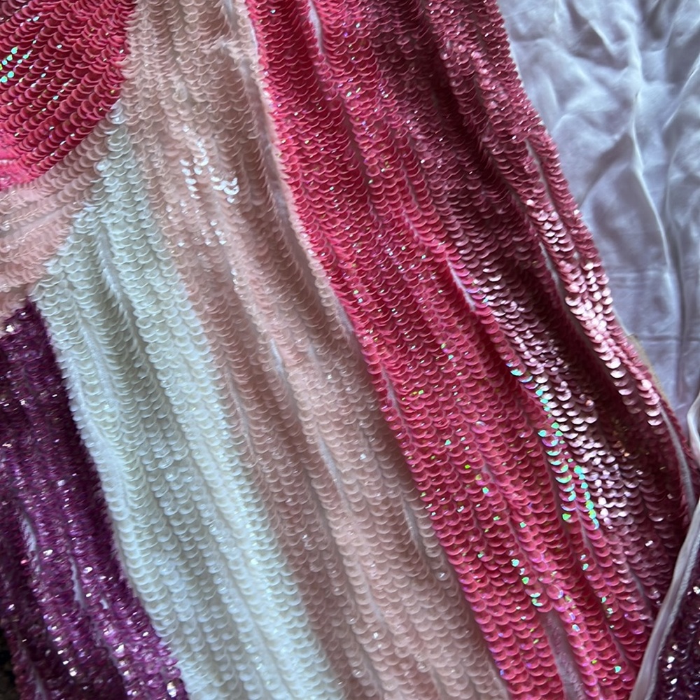 retrofete Gabrielle Dress in Multi Pink Stripe - Picture 6 of 14